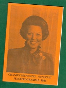 Beatrix' Koninginnedag - Programma Nunspeet 1985