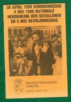 Beatrix' Koninginnedag - Programma Nijkerk 1990 - 1