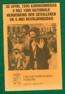 Beatrix' Koninginnedag - Programma Nijkerk 1990