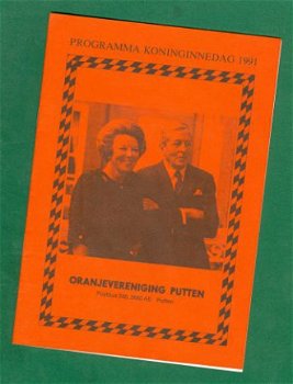 Beatrix' Koninginnedag - Programma Putten 1991 - 1