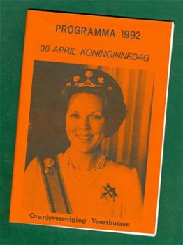 Beatrix' Koninginnedag - Programma Voorthuizen 1992 - 1