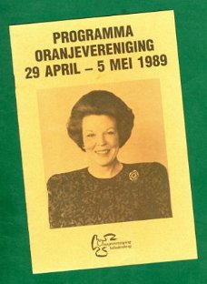 Beatrix' Koninginnedag - Programma Woudenberg 1989