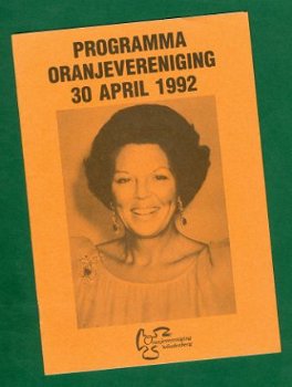 Beatrix' Koninginnedag - Programma Woudenberg 1992 - 1