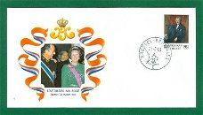 FDC 1 Staatsbezoek van Beatrix aan Brussel (België) 1981