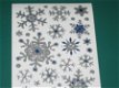 Stickervel - SNEEUWVLOKKEN -- 197017 -- BLAUW-ZILVER GLITTER - 1 - Thumbnail