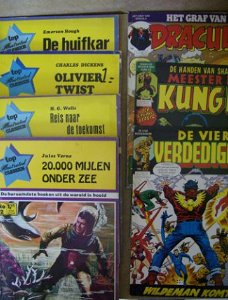 39 vier verdedigers , shang chi , dracula en illustrated cla