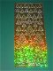 Stickervel -- KERSTBOMEN --- 7053 --- GOUD-GEEL METALLIC - 1 - Thumbnail