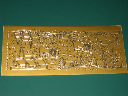 Stickervel --- DORP IN DE SNEEUW --- 558 --- GOUD - Afbeelding 3