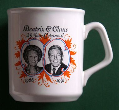 Mok Beatrix & Claus 25 Jaar Getrouwd 1966-1991 - 1