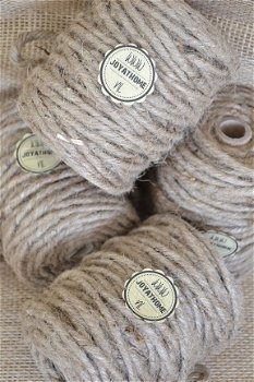 Jute touw 3 draads 50 gr. - 1