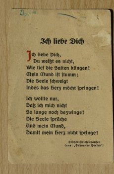 Wenskaarten / Postkaarten lotje, Duits, jaren'20. - 2