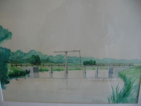 riviertje de Berkel ? en Spitholderbrug 1978 - Jan Baggen - 1