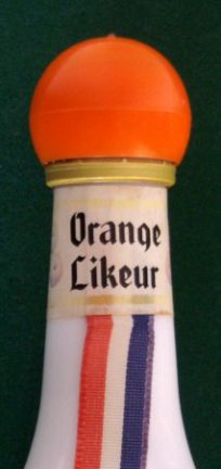 Porseleinen fles Wilhelmus Orange Likeur (Hooghoudt)