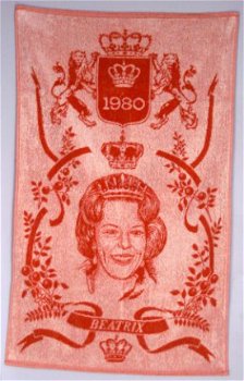 Badhanddoek 1980 Beatrix (inhuldiging) 100% katoen - 1