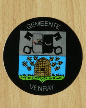 Sticker, Gemeente Venray. - 1