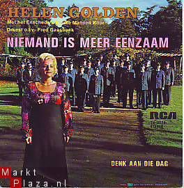 VINYLSINGLE * HELEN GOLDEN * NIEMAND IS MEER EENZAAM - 1