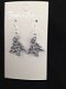 NIEUW kerstboom oorbellen met strass - 1 - Thumbnail
