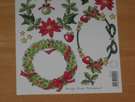 4 Knipvellen (A5) --- KERST KADERS en BLOEMEN - 4