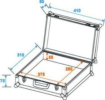 TE-Pro Case 7-Mike, voor 7 microfoons + opbergvak voor kabel - 6