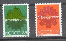 Noorwegen 1974 Veiligheid op het werk Yvert 641/2 postfris