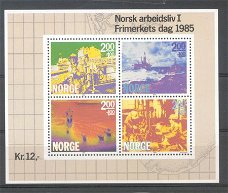 Noorwegen 1985 Dag van de Postzegel Yvert blok 5 postfris