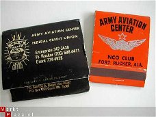 2 mapjes lucifers army aviation center nco club ongebruikt