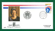 FDC OSE-37 30 april 1985 - 5 jaar Koningin Beatrix