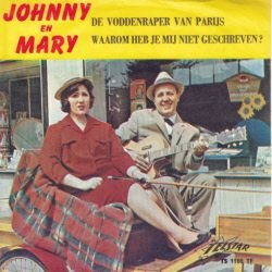 VINYLSINGLE * JOHNNY HOES & MARY* DE VODDENRAPER VAN PARIJS - 1