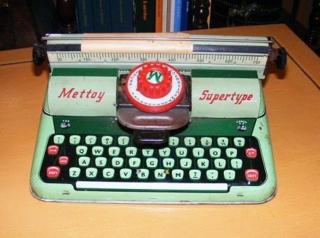 Blikken kinderspeelgoed, Mettoy typewriter - 1