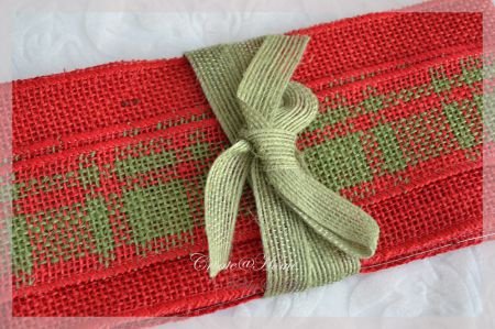 Jute ribbon setje kerst - 1