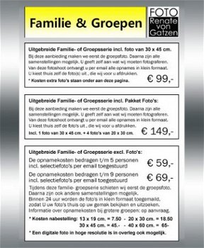 FAMILIEFOTO of GROEPSFOTO nu slechts 59.00 Alkmaar, Heerhugowaard, Heiloo, Bergen, Egmond - 2