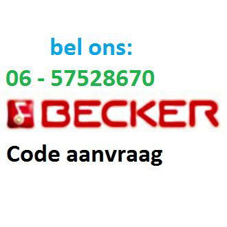 bent u de Becker navigatie radio systeem code kwijt? - Afbeelding 3
