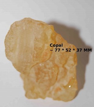 #48 Ruwe Copal Kopaal statue Colombia - 7