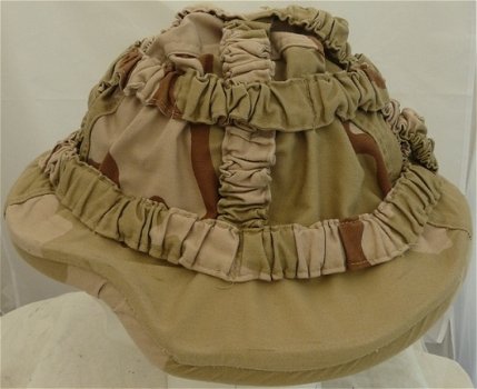 Helm Overtrek, M95, Desert Camouflage, Koninklijke Landmacht, maat: XL, jaren'90.(Nr.1) - 4