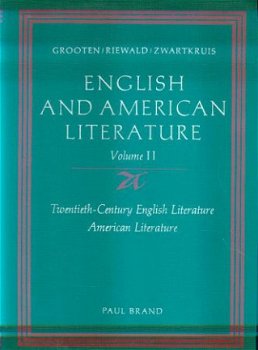 Grooten ea ; English and American Literature, volume 2 - 1