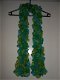 Mooie handgebreide sjaal groen turquoise NIEUW! - 1 - Thumbnail