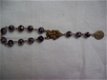 rozenkrans tientje brons maria antiek engelbewaarder medaile - 1 - Thumbnail