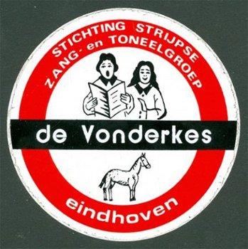 Sticker Strijpse zang- en toneelgroep De Vonderkes Eindhoven - 1