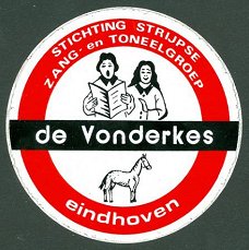 Sticker Strijpse zang- en toneelgroep De Vonderkes Eindhoven