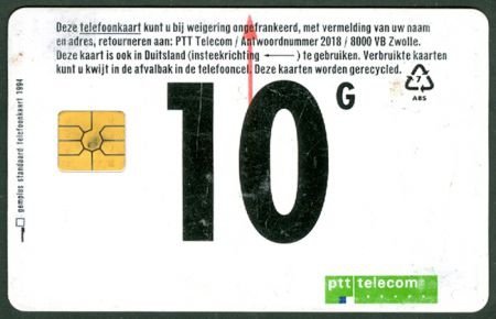 Telefoonkaart 10G (PTT Telecom) - 1