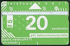 Telefoonkaart F5 20 eenheden / Centraal Beheer Apeldoorn