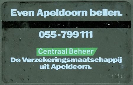 Telefoonkaart F5 20 eenheden / Centraal Beheer Apeldoorn - 1