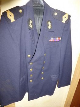 Blauw Marine jasje met battons - 1