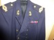 Blauw Marine jasje met battons - 1 - Thumbnail