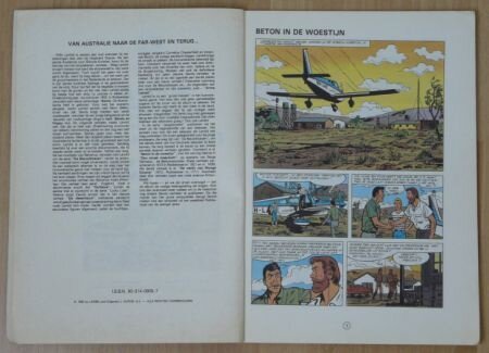 Strip Boek, Sandy, Beton In De Woestijn, Nummer 18, Dupuis, 1984. - 1