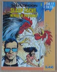 Strip Boek, Max London, Slaap Zacht Meneer De President, Nummer 1, Blanco, 1990.