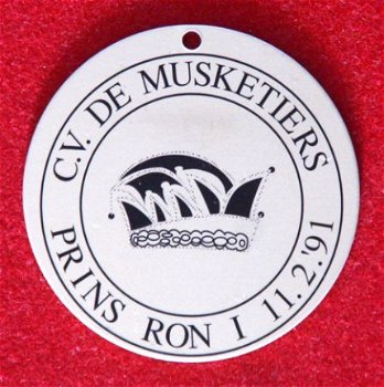 Medaille C.V. De Musketiers - Prins Ron I 11-2-91 (Rheden) - 1