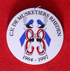 Medaille Carnavalsvereniging De Musketiers Rheden 3x11 jaar