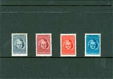 NVPH 444 en 446 t/m 448 Kinderzegels 1945
