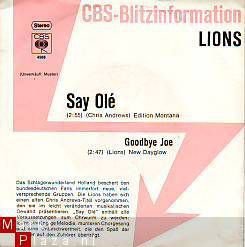 VINYLSINGLE * LIONS * SAY OLE * GERMANY 7